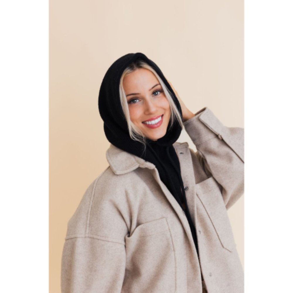 Balaclava Headwarmer w/ Drawstring Black